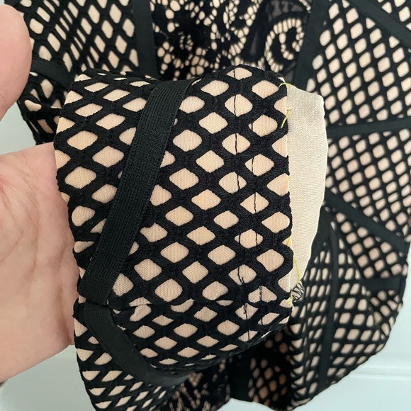 WOW Couture Black and Pink Lace Mini Dress - Picture 3 of 5